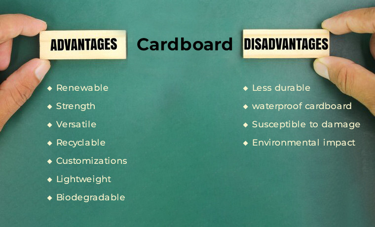 advantages and disadvantages of cardboard