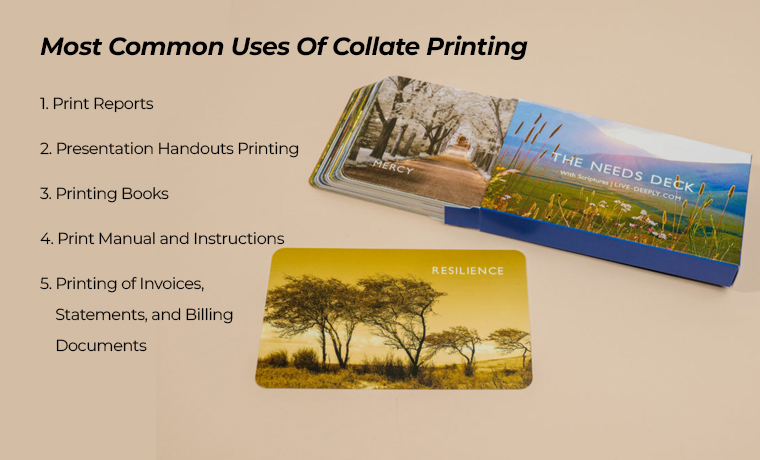 common uses of collate printing