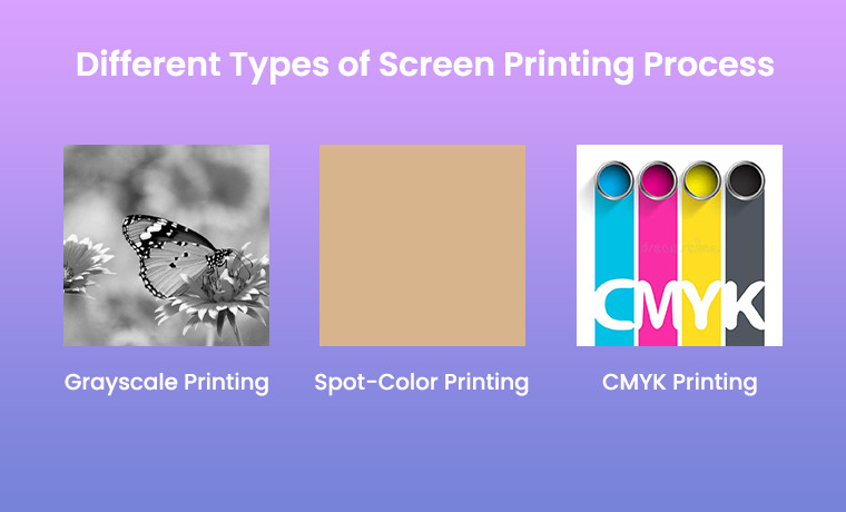 different types of screen printing process