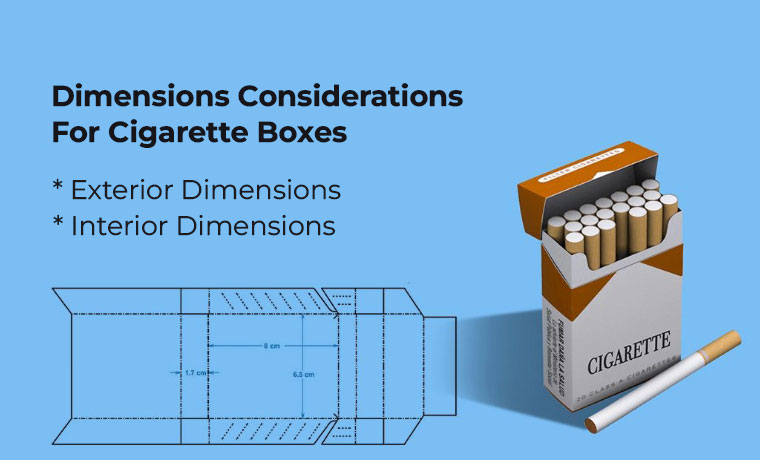 dimensions considerations for cigarette boxes