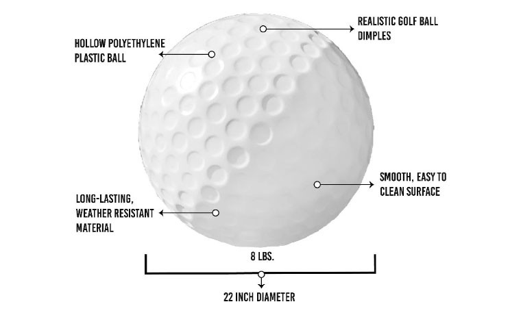 golf ball dimensions