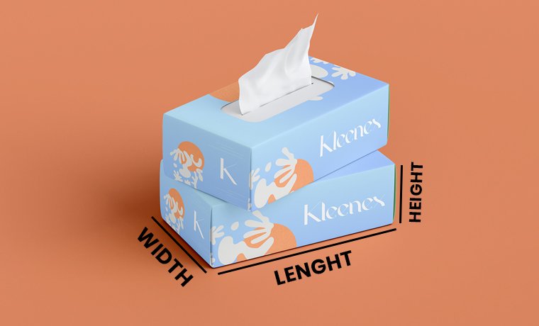 how tissue box dimensions