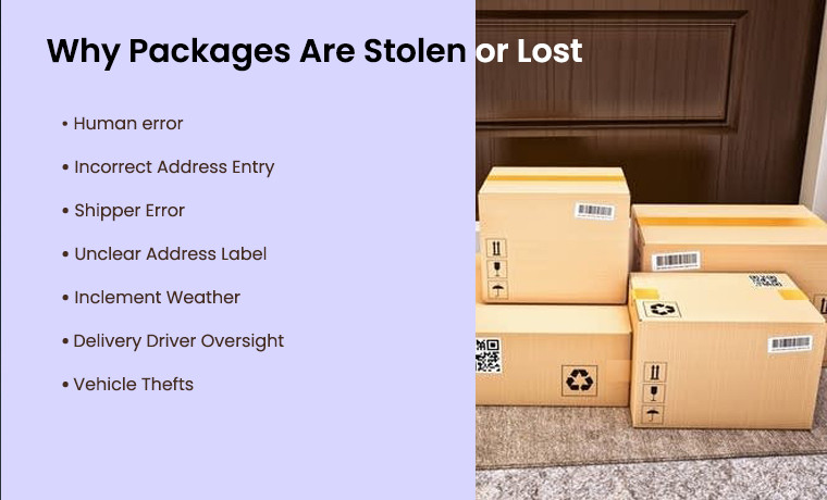 packages are stolen or lost during transportation