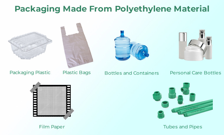 packaging made from polyethylene material