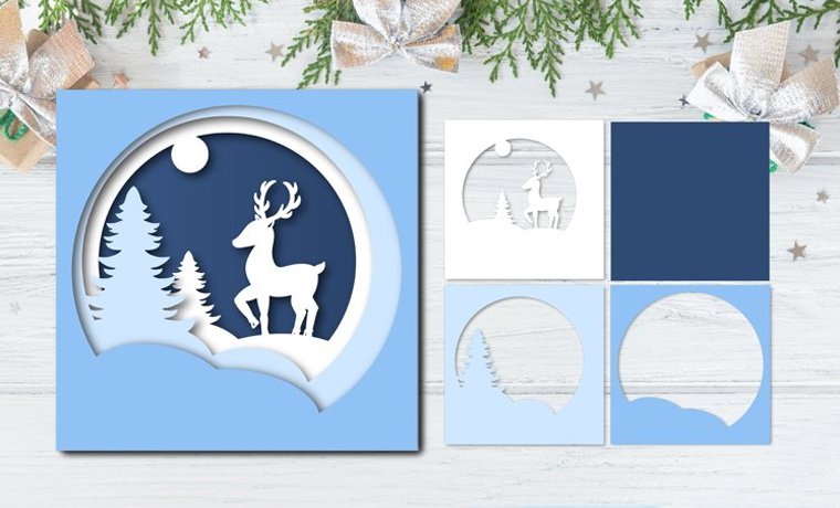 papercut holiday cards