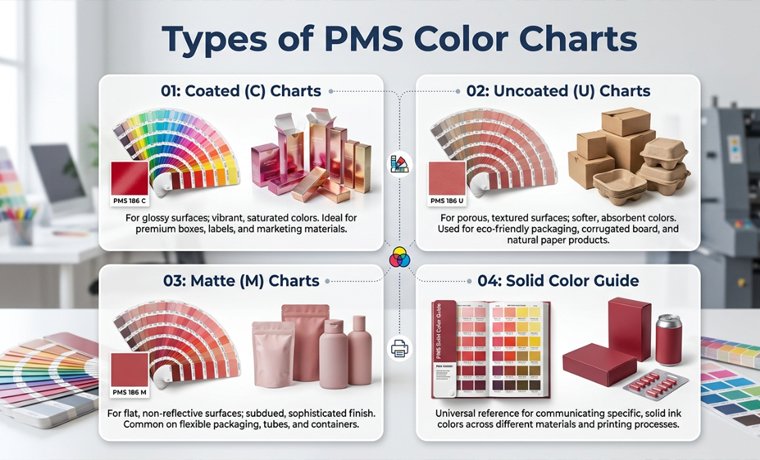 types of pms color charts