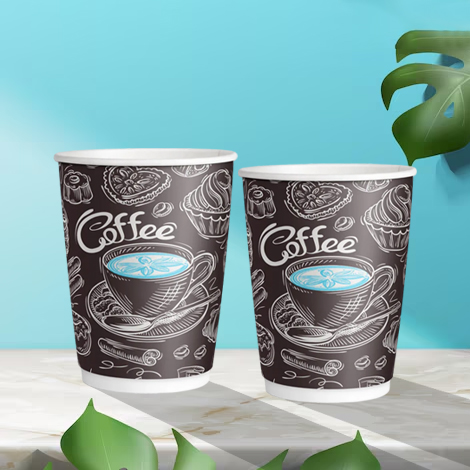custom printed paper coffee cups