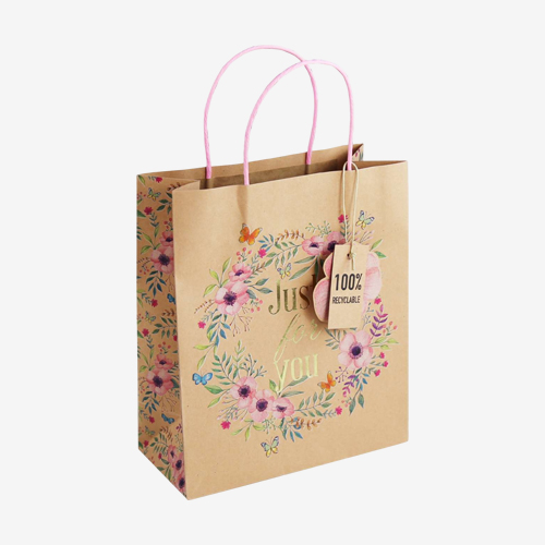 brown paper bags with handles