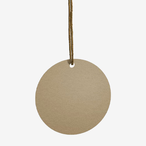 circle kraft paper hang tags