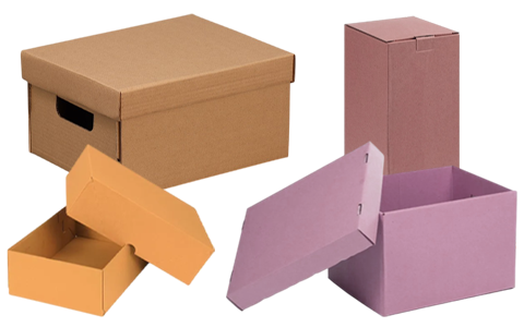 corrugated boxes with lids