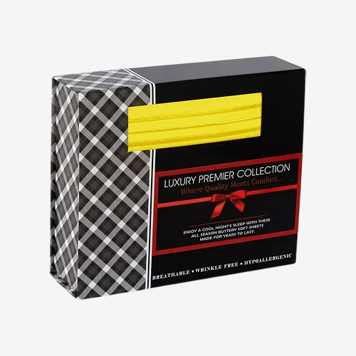 custom bed sheet packaging