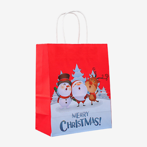 custom christmas paper bags