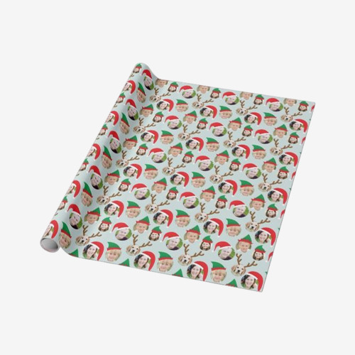 custom christmas wrapping paper
