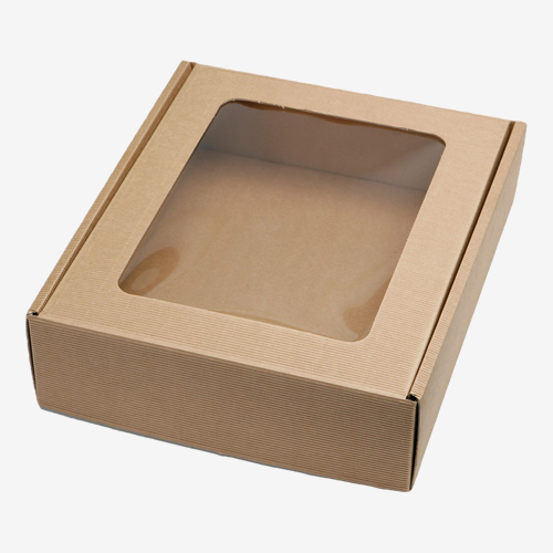 custom kraft paper window boxes