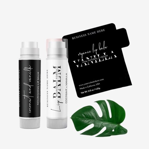custom lip balm label