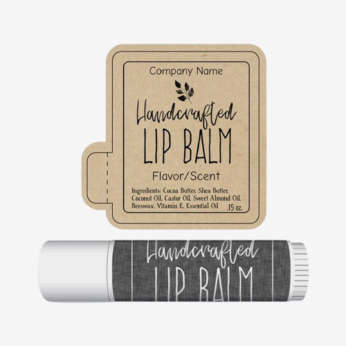custom packaging chapstick labels
