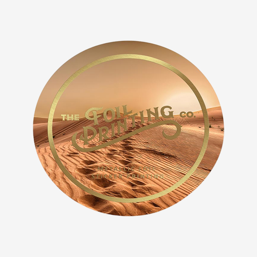 custom packaging circle stickers
