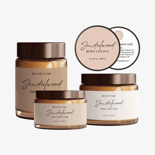 custom packaging lotion labels