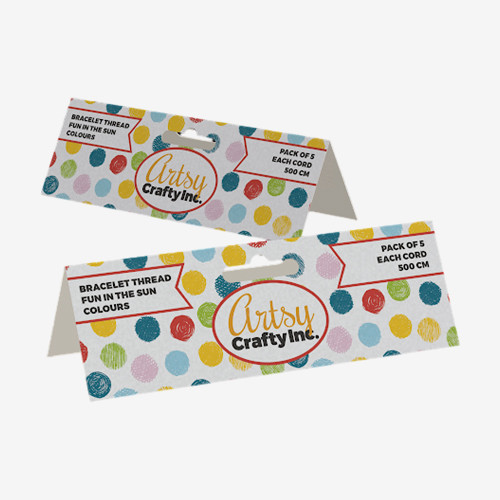 custom printed header cards