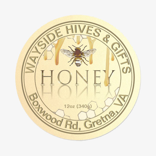 custom printed metallic labels