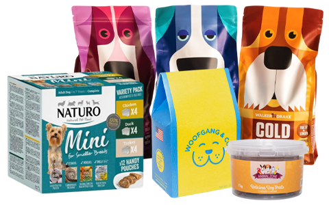 dog food packaging