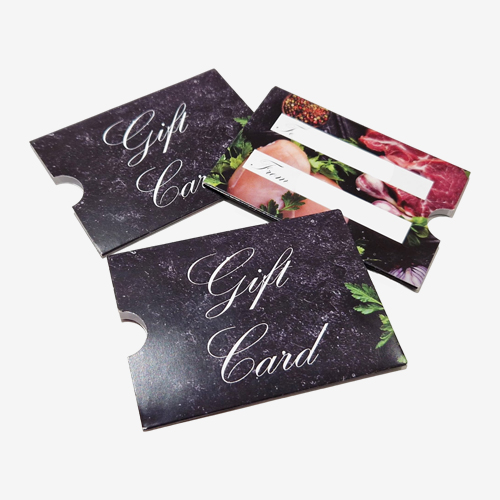 gift card sleeves wholesale