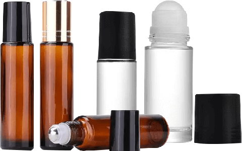 glass roll on bottle