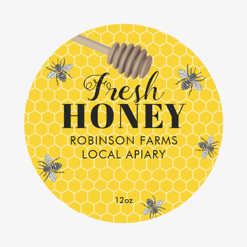honey labels design