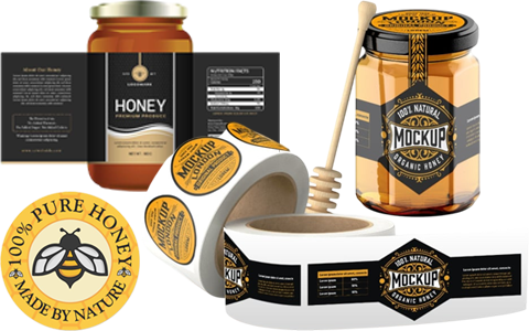 honey labels wholesale