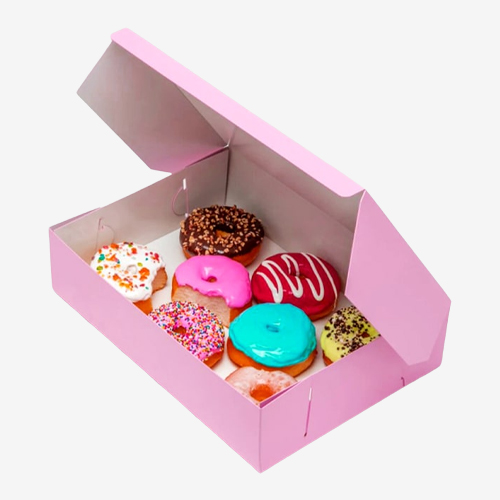 pink donut boxes