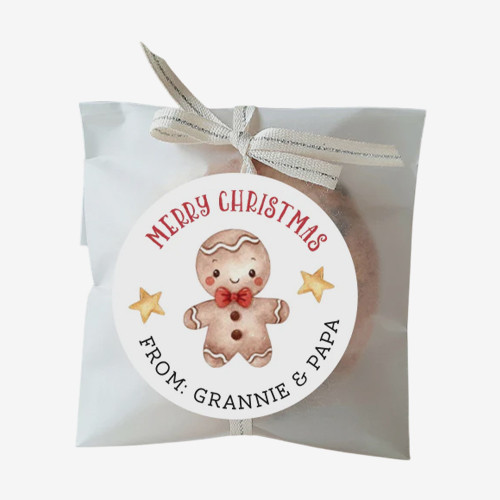 printed christmas stickers