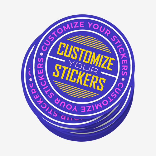 printed circle stickers